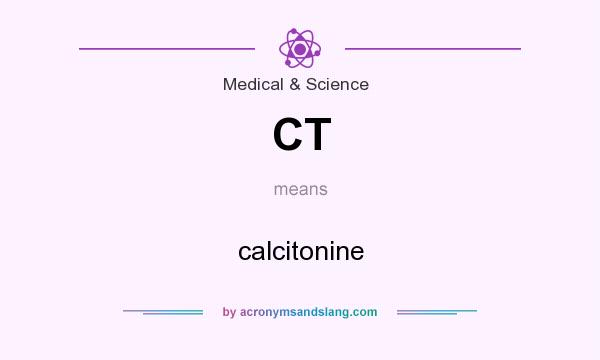 What does CT mean? It stands for calcitonine
