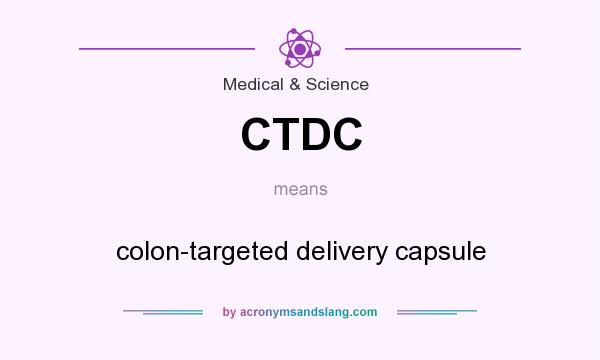 What does CTDC mean? It stands for colon-targeted delivery capsule