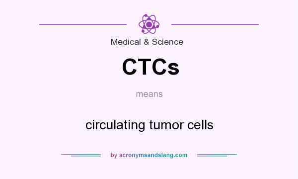 What does CTCs mean? It stands for circulating tumor cells