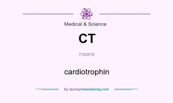 What does CT mean? It stands for cardiotrophin