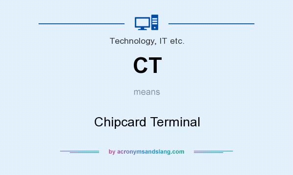 What does CT mean? It stands for Chipcard Terminal