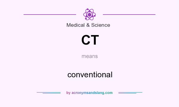 What does CT mean? It stands for conventional
