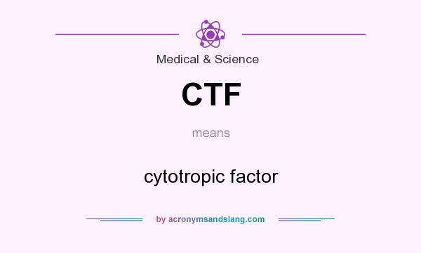 What does CTF mean? It stands for cytotropic factor