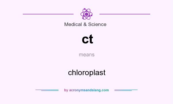 What does ct mean? It stands for chloroplast