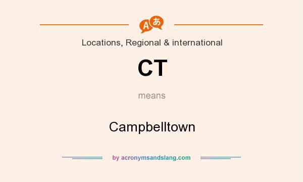 What does CT mean? It stands for Campbelltown