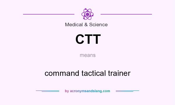 What does CTT mean? It stands for command tactical trainer