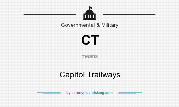 What does CT mean? It stands for Capitol Trailways