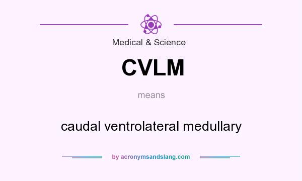 What does CVLM mean? It stands for caudal ventrolateral medullary