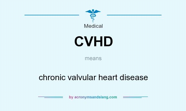 What does CVHD mean? It stands for chronic valvular heart disease