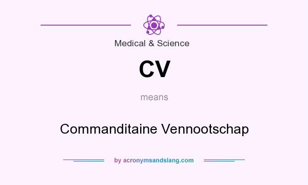 What does CV mean? It stands for Commanditaine Vennootschap