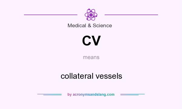 What does CV mean? It stands for collateral vessels