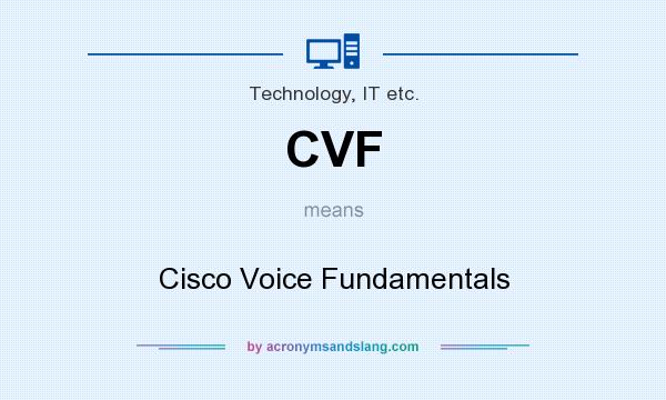 What does CVF mean? It stands for Cisco Voice Fundamentals