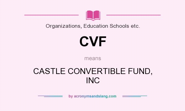 What does CVF mean? It stands for CASTLE CONVERTIBLE FUND, INC