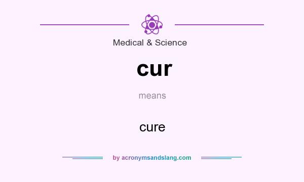 What does cur mean? It stands for cure