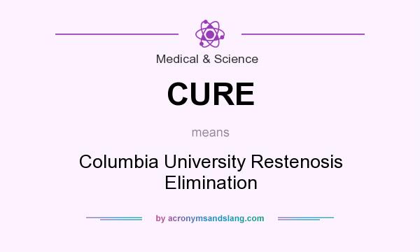 What does CURE mean? It stands for Columbia University Restenosis Elimination