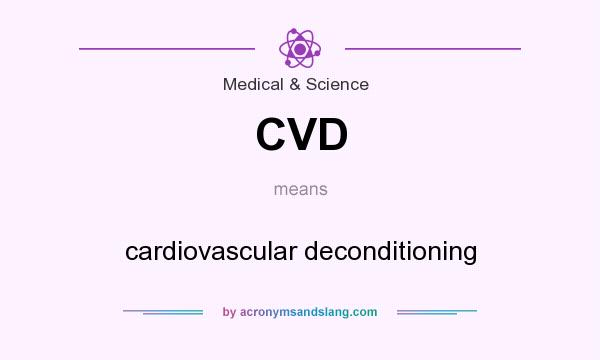 What does CVD mean? It stands for cardiovascular deconditioning