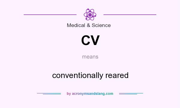 What does CV mean? It stands for conventionally reared