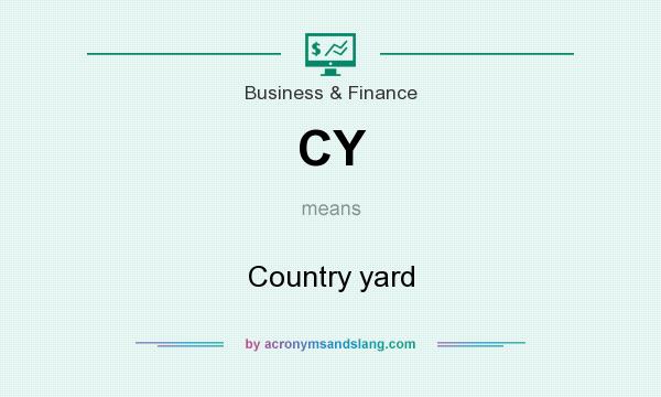 What does CY mean? It stands for Country yard