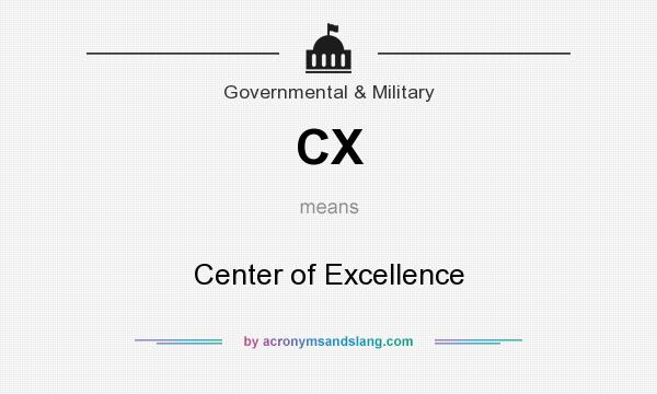 What does CX mean? It stands for Center of Excellence