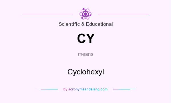 What does CY mean? It stands for Cyclohexyl