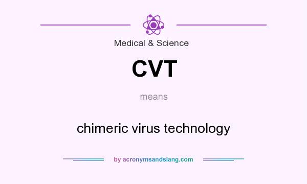 What does CVT mean? It stands for chimeric virus technology