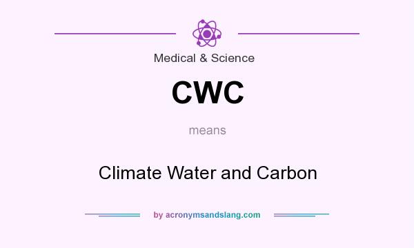 What does CWC mean? It stands for Climate Water and Carbon