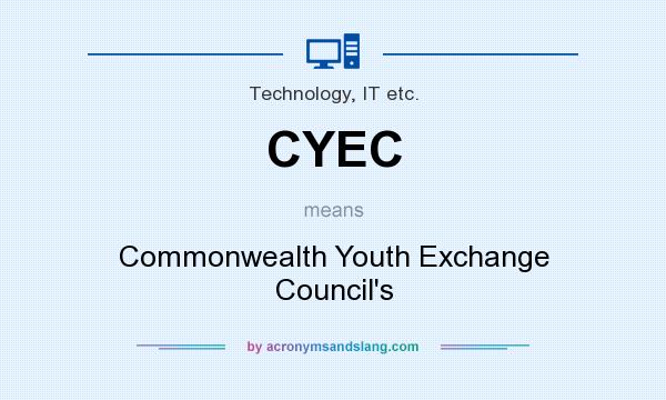 What does CYEC mean? It stands for Commonwealth Youth Exchange Council`s