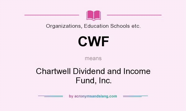 What does CWF mean? It stands for Chartwell Dividend and Income Fund, Inc.