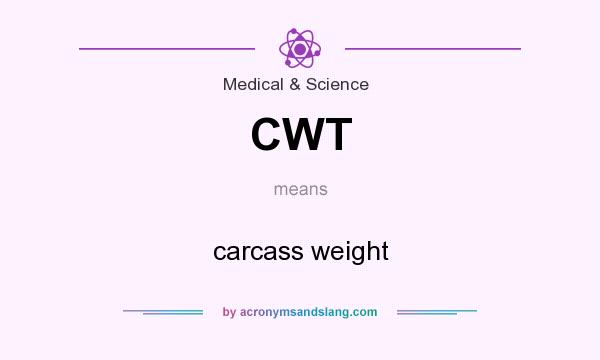 What does CWT mean? It stands for carcass weight