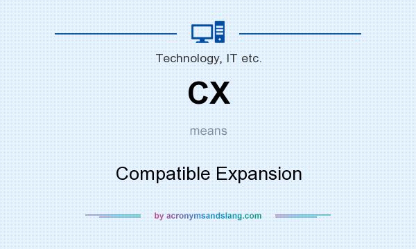 What does CX mean? It stands for Compatible Expansion