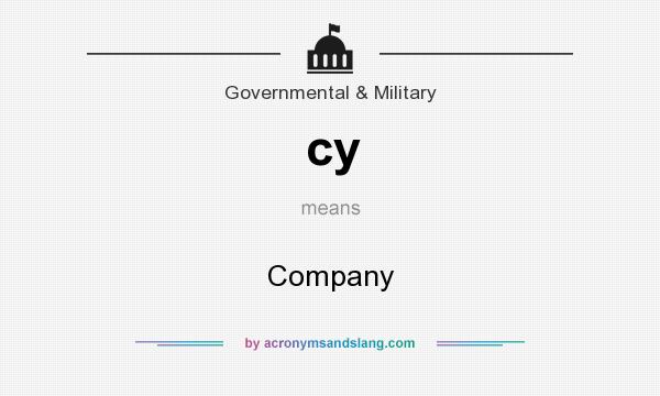What does cy mean? It stands for Company
