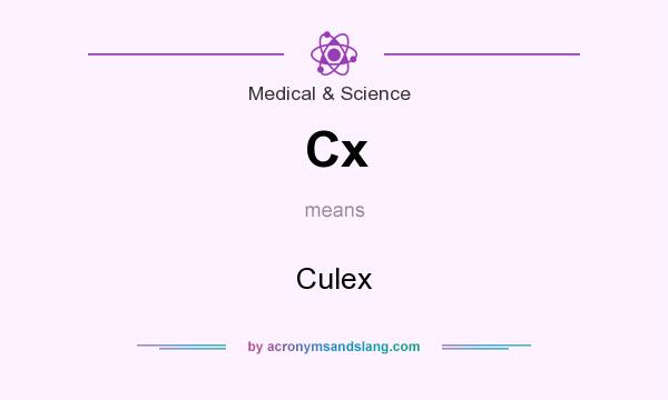 What does Cx mean? It stands for Culex