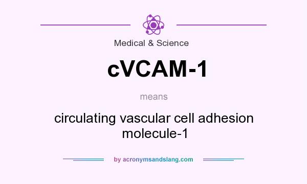 What does cVCAM-1 mean? It stands for circulating vascular cell adhesion molecule-1