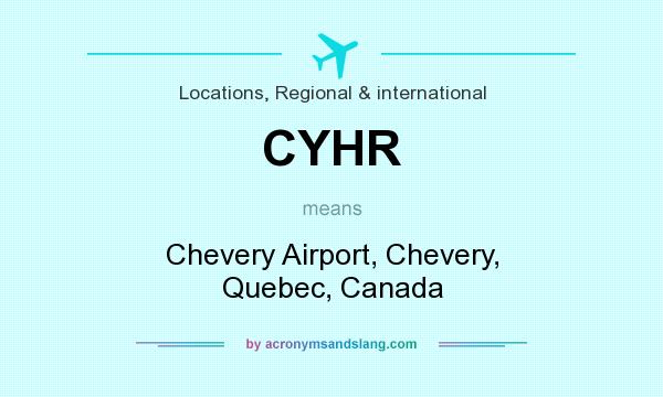 What does CYHR mean? It stands for Chevery Airport, Chevery, Quebec, Canada
