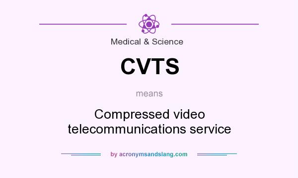 What does CVTS mean? It stands for Compressed video telecommunications service