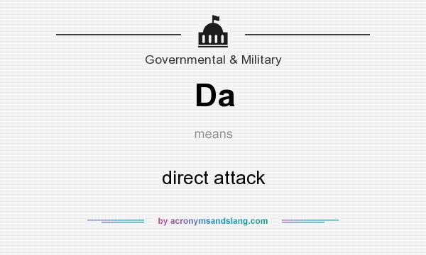 What does Da mean? It stands for direct attack