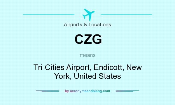 What does CZG mean? It stands for Tri-Cities Airport, Endicott, New York, United States