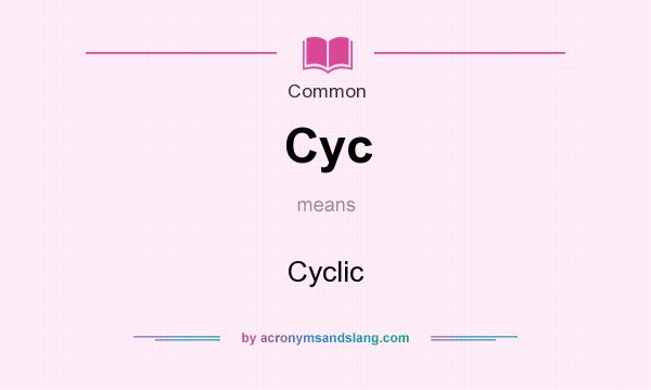 What does Cyc mean? It stands for Cyclic