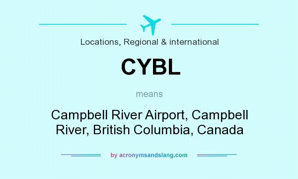 What does CYBL mean? It stands for Campbell River Airport, Campbell River, British Columbia, Canada
