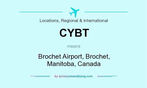 What does CYBT mean? It stands for Brochet Airport, Brochet, Manitoba, Canada