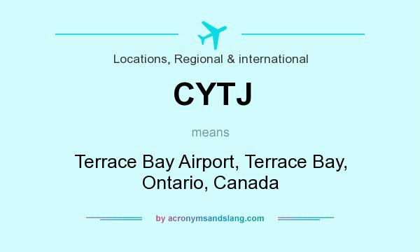 What does CYTJ mean? It stands for Terrace Bay Airport, Terrace Bay, Ontario, Canada