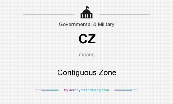 What does CZ mean? It stands for Contiguous Zone