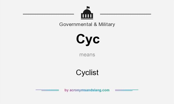 What does Cyc mean? It stands for Cyclist