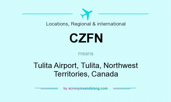 What does CZFN mean? It stands for Tulita Airport, Tulita, Northwest Territories, Canada