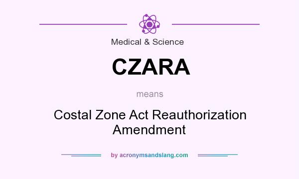 What does CZARA mean? It stands for Costal Zone Act Reauthorization Amendment