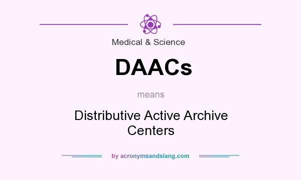 What does DAACs mean? It stands for Distributive Active Archive Centers