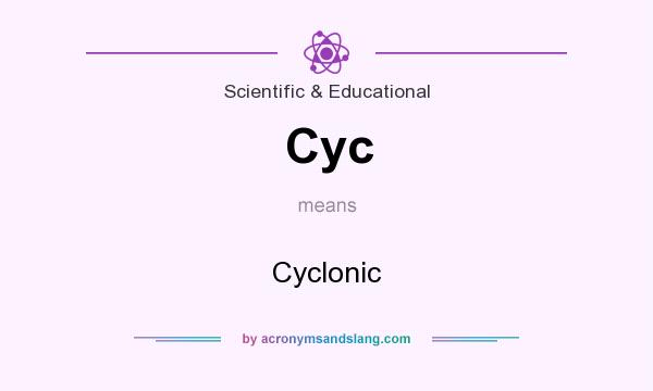What does Cyc mean? It stands for Cyclonic