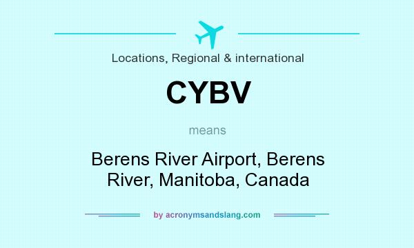 What does CYBV mean? It stands for Berens River Airport, Berens River, Manitoba, Canada
