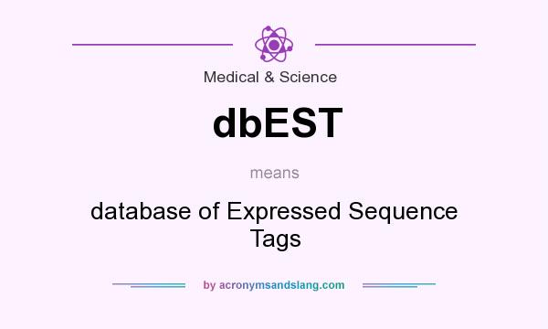 What does dbEST mean? It stands for database of Expressed Sequence Tags