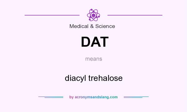What does DAT mean? It stands for diacyl trehalose
